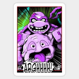 Zombie Turtle purple Sticker